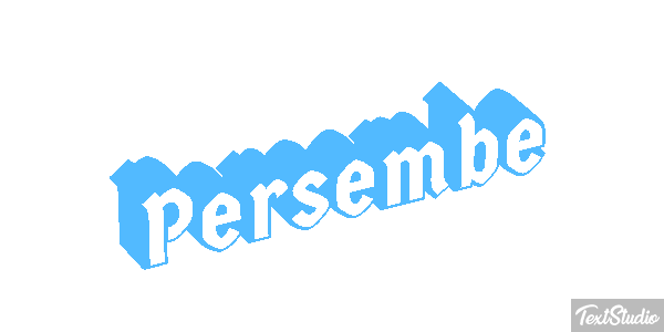 Perşembe Text effect