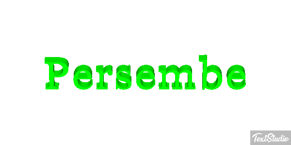 Perşembe Text effect