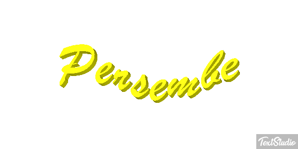 Perşembe Text effect