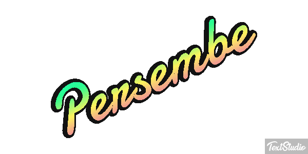 Perşembe Text effect