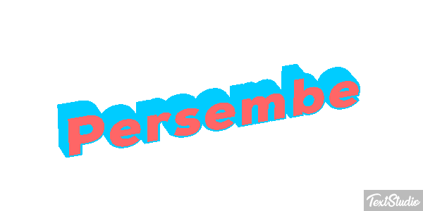 Perşembe Text effect