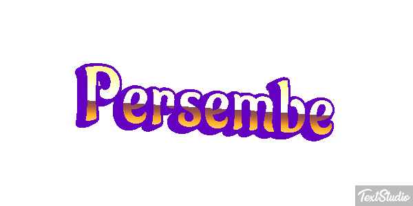 Perşembe Text effect