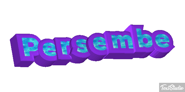 Perşembe Text effect
