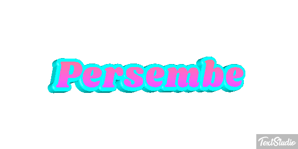 Perşembe Text effect