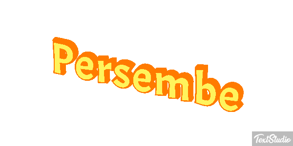 Perşembe Text effect