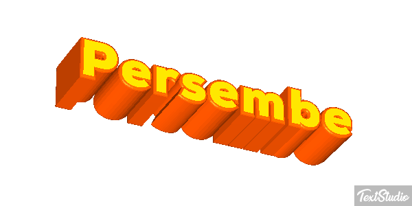 Perşembe Text effect