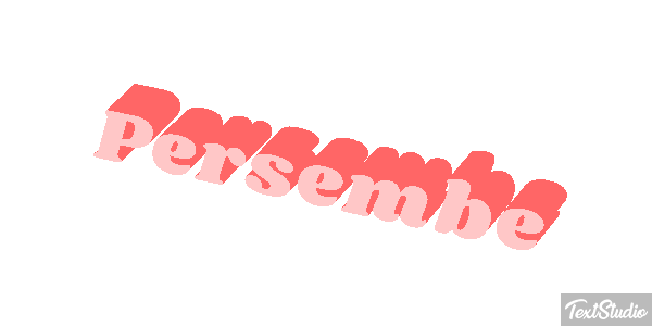 Perşembe Text effect