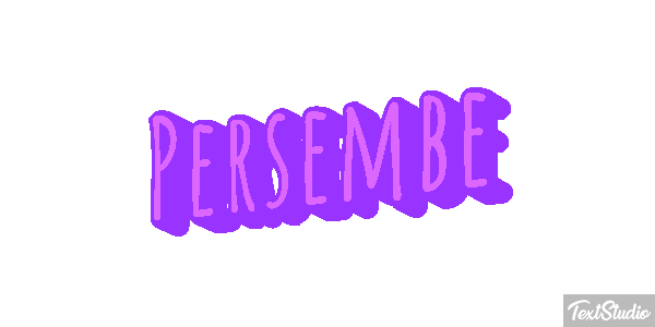 Perşembe Text effect