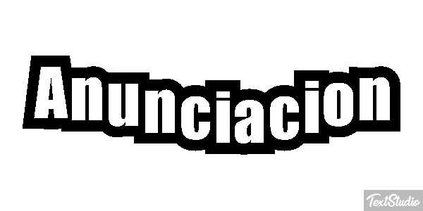Anunciación Efecto de texto