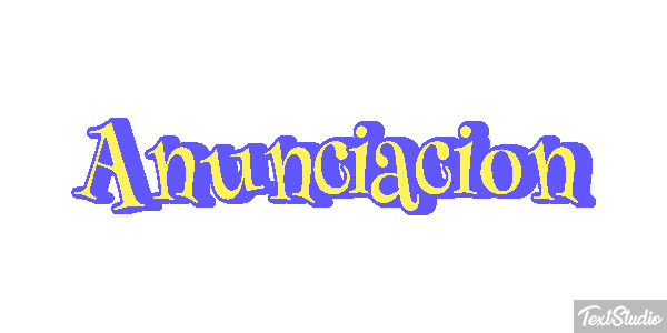 Anunciación Efecto de texto
