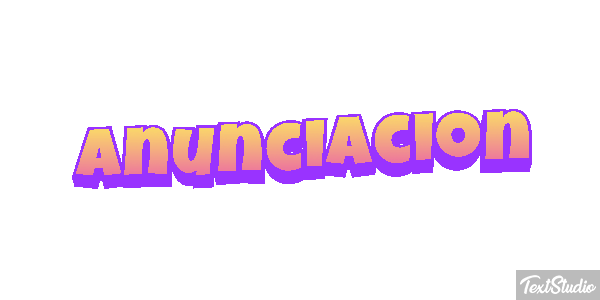 Anunciación Efecto de texto