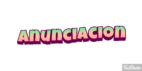Anunciación Efecto de texto