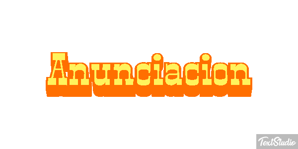 Anunciación Efecto de texto