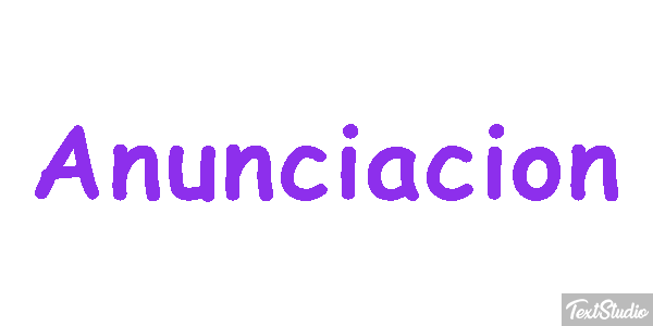Anunciación Efecto de texto