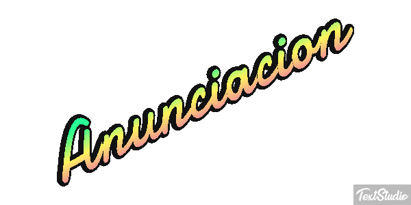 Anunciación Efecto de texto