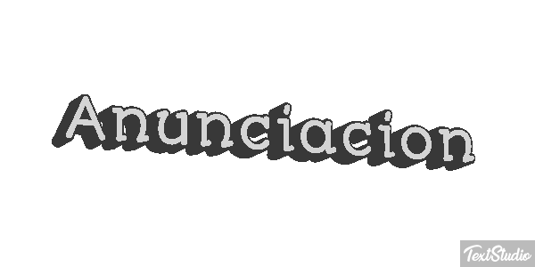 Anunciación Efecto de texto