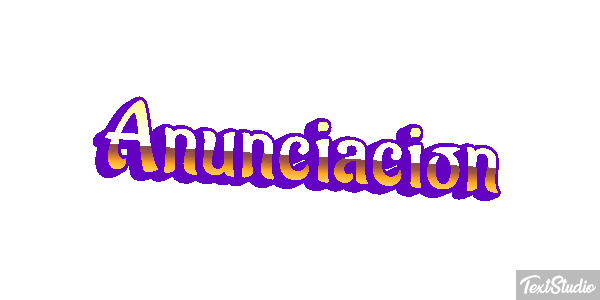 Anunciación Efecto de texto