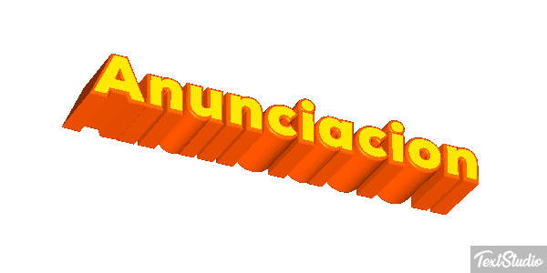 Anunciación Efecto de texto