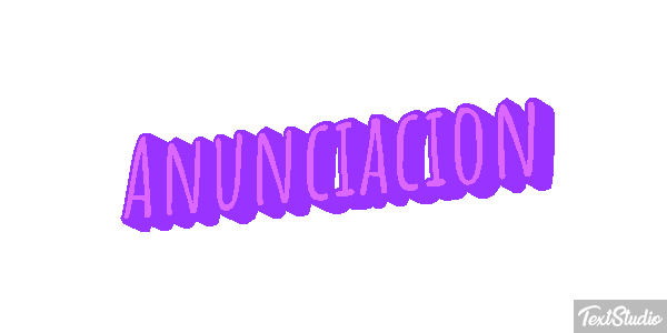 Anunciación Efecto de texto