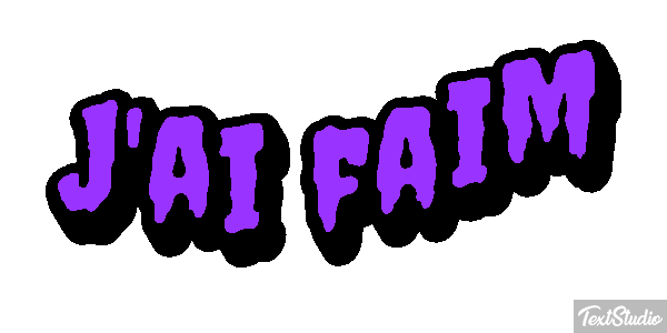 J'ai faim Effet de texte