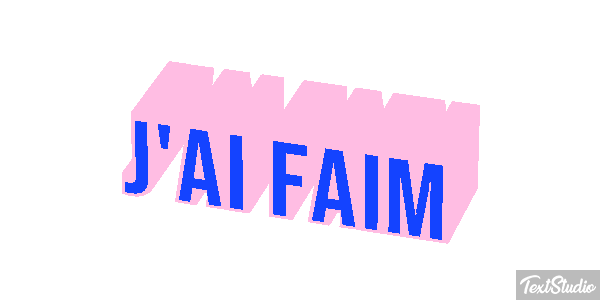 J'ai faim Effet de texte