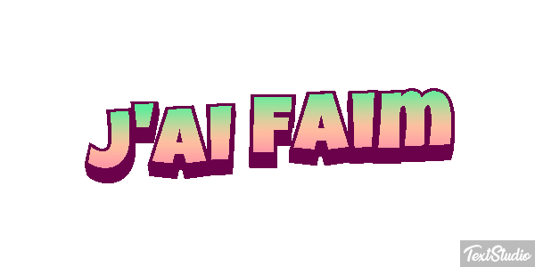 J'ai faim Effet de texte