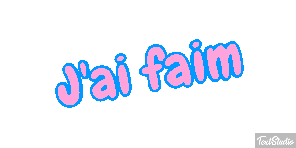 J'ai faim Effet de texte