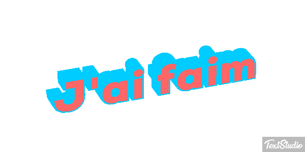 J'ai faim Effet de texte