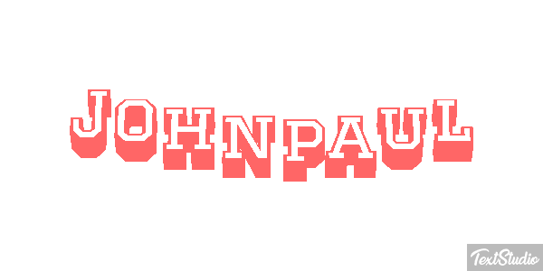 Johnpaul Text effect