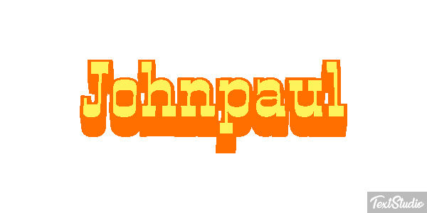 Johnpaul Text effect