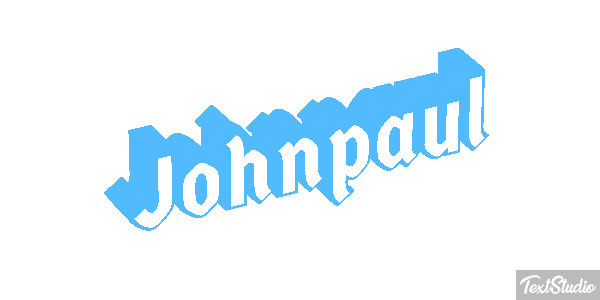 Johnpaul Text effect
