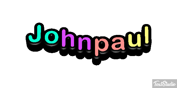 Johnpaul Text effect