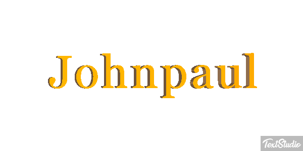 Johnpaul Text effect