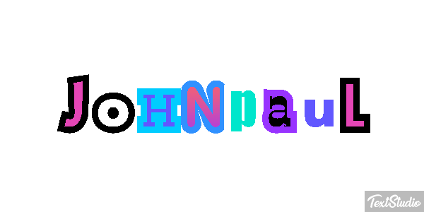 Johnpaul Text effect