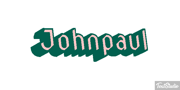 Johnpaul Text effect