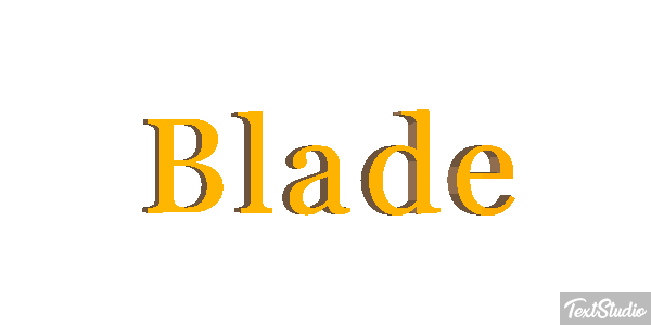 Blade Effetto testo
