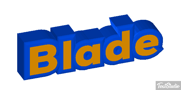 Blade Effetto testo