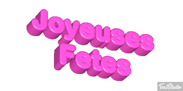 Joyeuses Fêtes Efekt tekstowy