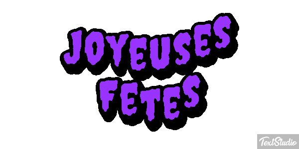 Joyeuses Fêtes Efekt tekstowy