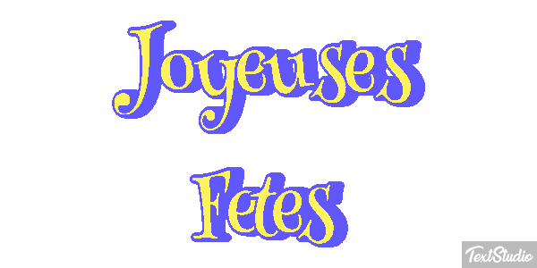 Joyeuses Fêtes Efekt tekstowy