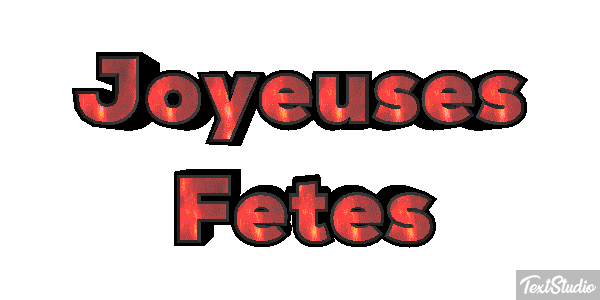 Joyeuses Fêtes Efekt tekstowy