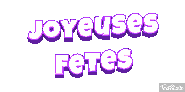 Joyeuses Fêtes Efekt tekstowy
