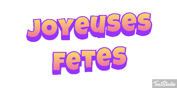 Joyeuses Fêtes Efekt tekstowy