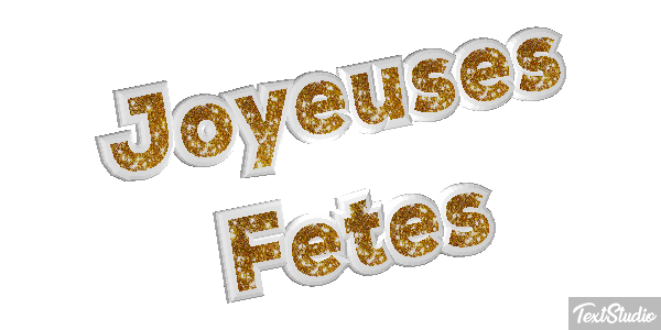 Joyeuses Fêtes Efekt tekstowy