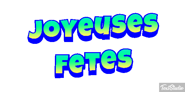 Joyeuses Fêtes Efekt tekstowy