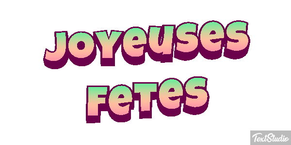 Joyeuses Fêtes Efekt tekstowy