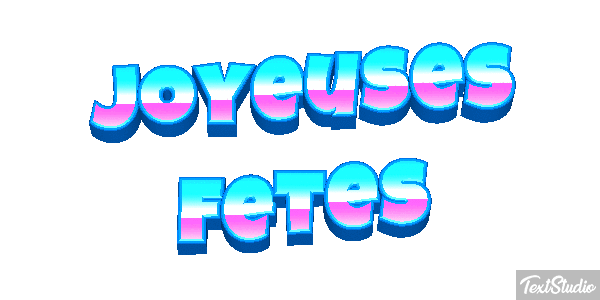 Joyeuses Fêtes Efekt tekstowy