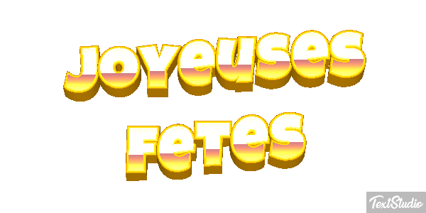 Joyeuses Fêtes Efekt tekstowy