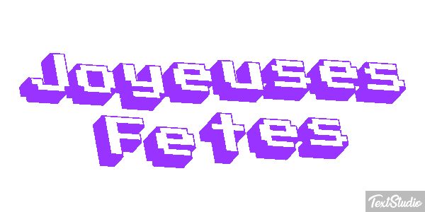 Joyeuses Fêtes Efekt tekstowy