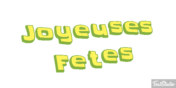 Joyeuses Fêtes Efekt tekstowy